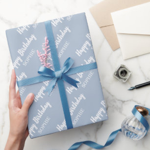 Einfaches benutzerdefiniertes Namensgeschenk zum G Geschenkpapier