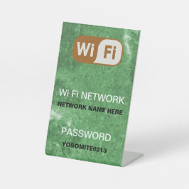 Einfaches benutzerdefiniertes WLAN-Netzwerkkennwor Sockelschild