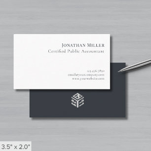 Einfaches Beruflich-Modern-Logo Visitenkarte