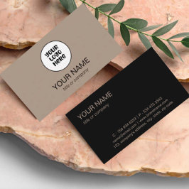 Einfaches Berufliches, elegantes Logo Minimalistis Visitenkarte