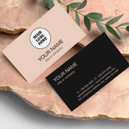 Einfaches Berufliches, elegantes Logo Minimalistis Visitenkarte