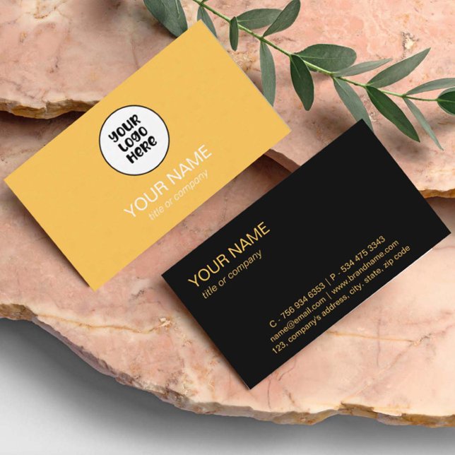 Einfaches Berufliches, elegantes Logo Minimalistis Visitenkarte (Von Creator hochgeladen)