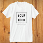Einfaches Berufliches Firmenlogo T-Shirt<br><div class="desc">Fügen Sie Ihr Logo hinzu.</div>