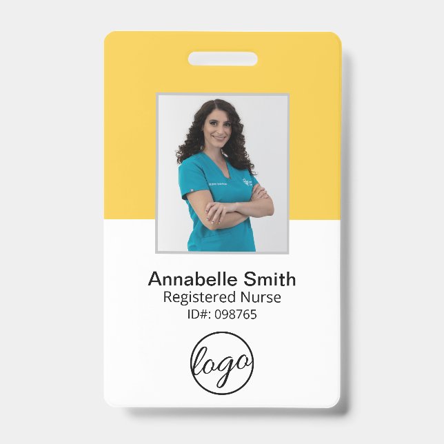 Einfaches Berufliches Geschäft Ausweis (Vorderseite)