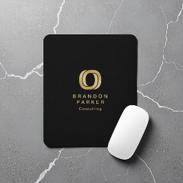 Einfaches Berufliches Gold-Business-Logo Mousepad