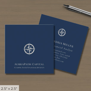 Einfaches Berufliches Logo Quadratische Visitenkarte