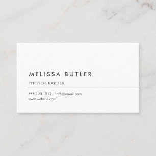Einfaches berufliches Minimalistisches Logo Visitenkarte