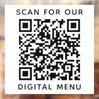 Einfaches Berufliches QR-Codemenü
