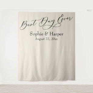 Einfaches Beste Tag Aller Zeiten Creme Foto Hinter Wandteppich