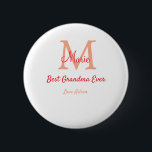einfaches, bestes Oma-Monogramm Button<br><div class="desc">schönes Design</div>