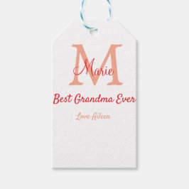 einfaches, bestes Oma-Monogramm Geschenkanhänger