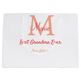 einfaches, bestes Oma-Monogramm Große Geschenktüte