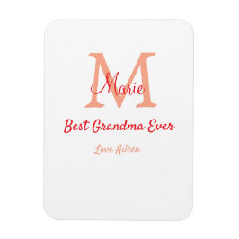 einfaches, bestes Oma-Monogramm Magnet