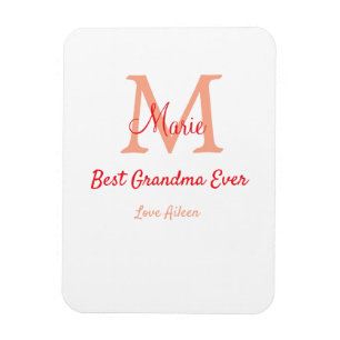 einfaches, bestes Oma-Monogramm Magnet