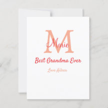 einfaches, bestes Oma-Monogramm