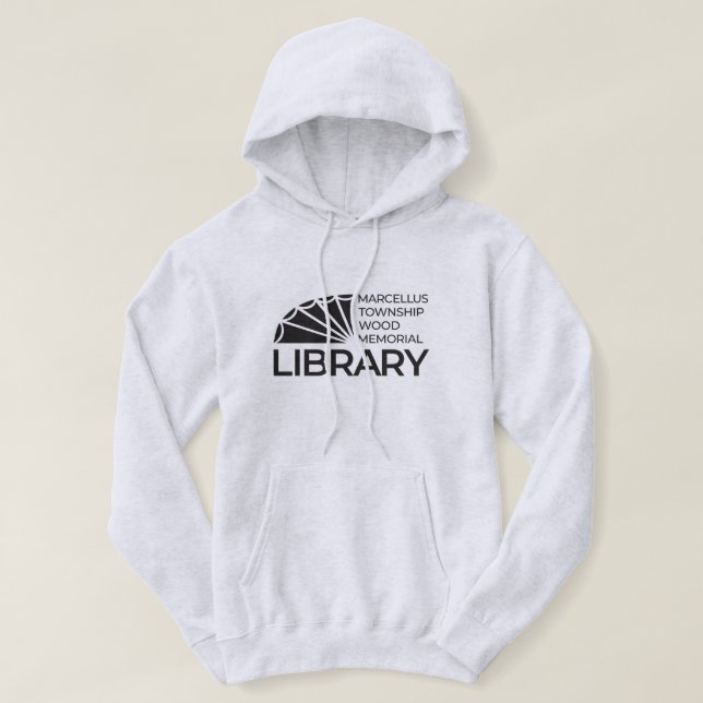 Einfaches Bibliotheks-Sweatshirt Hoodie (Design vorne)