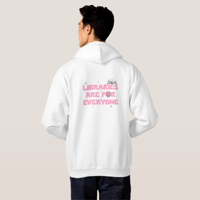 Einfaches Bibliotheks-Sweatshirt Hoodie (Schwarz voll)
