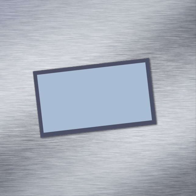 Einfaches Blankenlicht mit dunkelblauer Grenze Magnetische Visitenkarte (Beispiel)