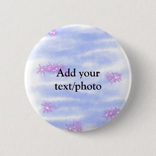 Einfaches Blau Rosa Wasserfarbe Fügen Sie Ihren Te Button