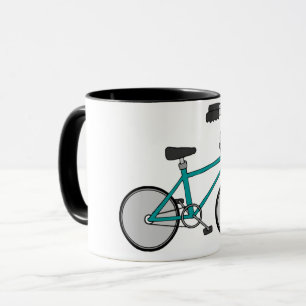 Einfaches blaues Fahrrad Retro-Fahrrad Tasse