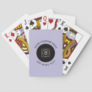 Einfaches blaues Logo-Text-Branding-Design Poker K Spielkarten