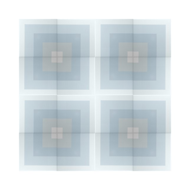 Einfaches Blue Shades Quarter Square Design Fliese (shades of blue geometric pattern ceramic tiles)