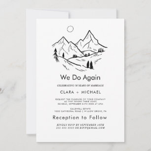 Einfaches Blumengebirge "We Do Again" - Erneuerung Einladung