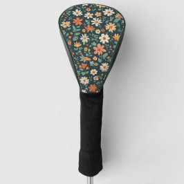 Einfaches Blumenmuster Golf Headcover