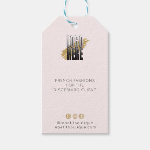 Einfaches Blush-Logo Kleidung Preis Geschenkanhänger