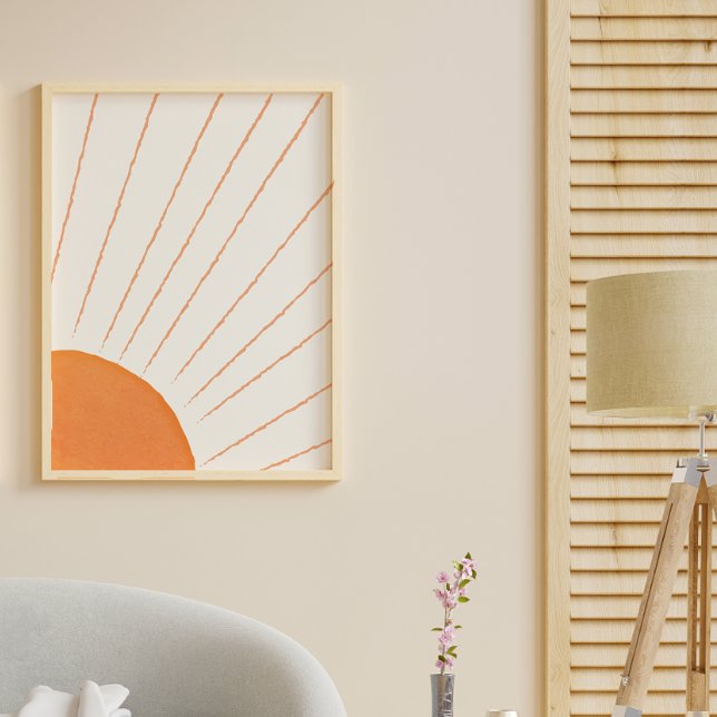 Einfaches Boho-Sonnenlicht  Poster (Simple Boho Sunshine Poster)
