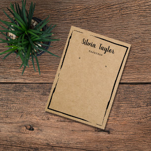 einfaches Bootpapier Ofenrahmen hinzufügen Logo Visitenkarte