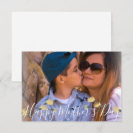 Einfaches botanisches Foto der Mutter zum Geburtst Karte