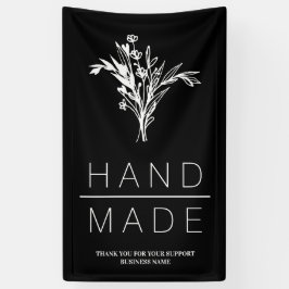 Einfaches botanisches Minimalistisch Handmade-Gesc Banner
