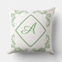 Einfaches botanisches Motiv Akzent Kissen