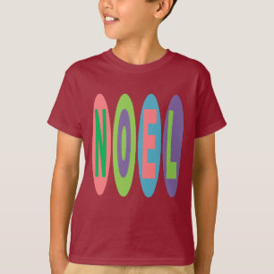 Einfaches braunes Kinder-T-Shirt NOEL BONBONS T-Shirt