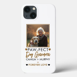 Einfaches Brown & Black Text Dog Oma Foto Case-Mate iPhone Hülle