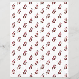 Einfaches burgundy Leaf Scrapbook-Blatt