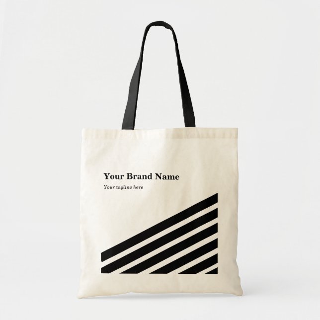 Einfaches Business Brand School Pop Up Store Tragetasche (Vorne)