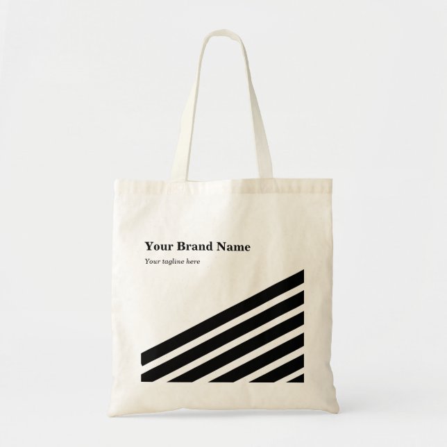 Einfaches Business Brand School Pop Up Store Tragetasche (Vorne)