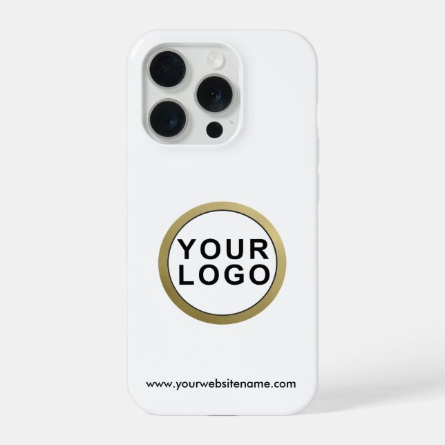Einfaches Business-Logo iPhone Hülle (Rückseite)