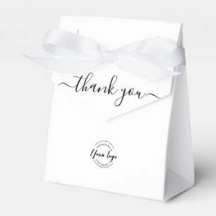 Einfaches Business-Logo Vielen Dank, Script-Websit Geschenkschachtel