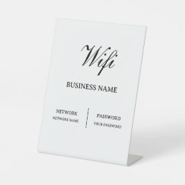 Einfaches Cafe-Wifi-Passwort Sockelschild