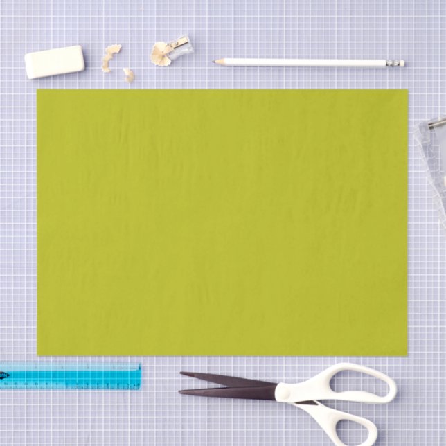 Einfaches Chartreuse Grün Einfarbig Einfache Farbe Seidenpapier (Handwerk)