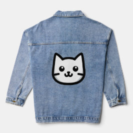 Einfaches Chat-Design Jeansjacke