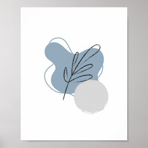 Einfaches Chic Abstrakter Minimalistischer Boho Na Poster