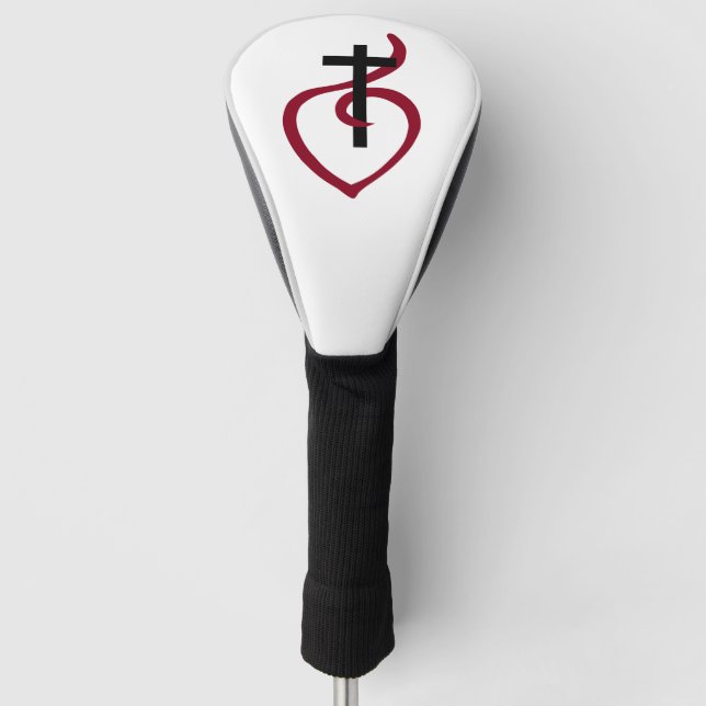 Einfaches Christliches Kreuz Golf Headcover (Vorderseite)