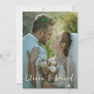 Einfaches Classic Elegantes romantisches Hochzeits Einladung