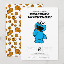 Einfaches Cookie Monster 1. Geburtstag