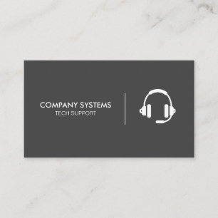 Einfaches Corporate Headset Visitenkarte