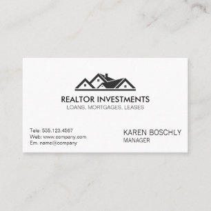 Einfaches Corporate Real Anwesen Agent Visitenkarte